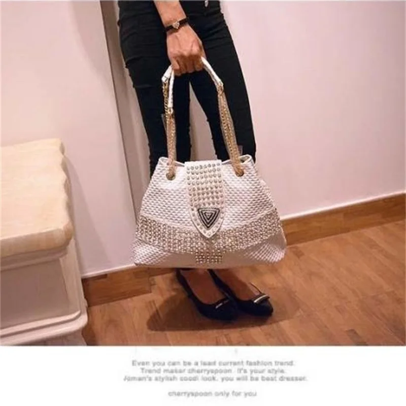 2020 new female bag tide diamond drill women handbag shoulder Messenger bags portable casual rhinestone ladies crossbody bags