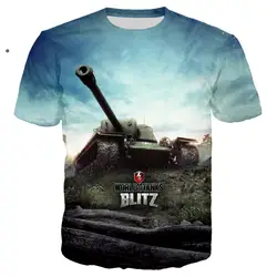 3D Print World Of Tanks Game T Shirt Military T-shirt Hiphop Cool Tee Shirt/Streetwear Summer Men Clothes 2019 Oversized 5XL TOP