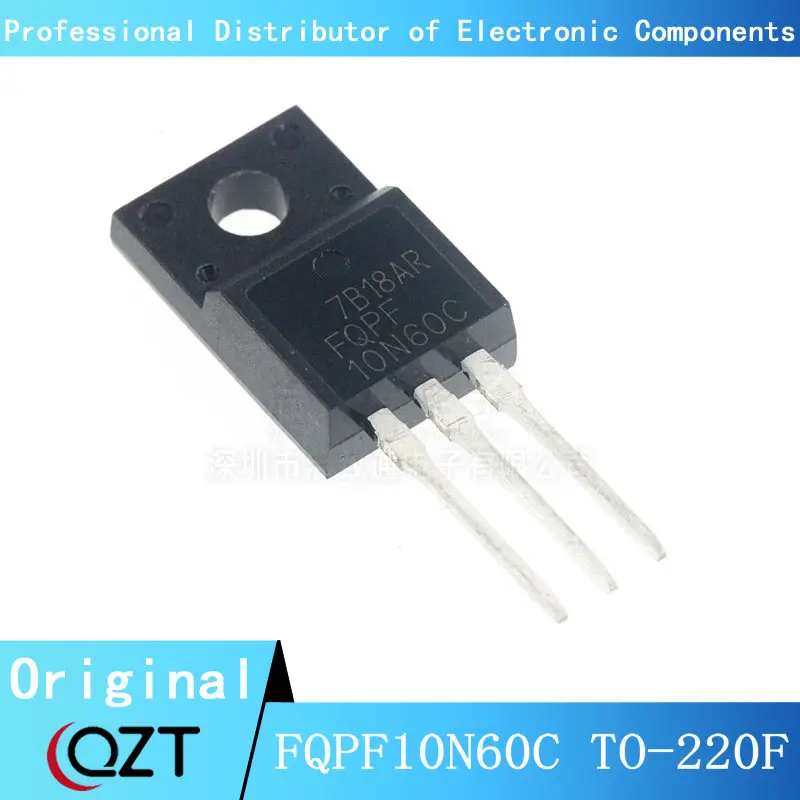 

10 шт./лот FQPF10N60C TO220F 10N60 10N60C FQPF10N60 TO-220F chip New spot