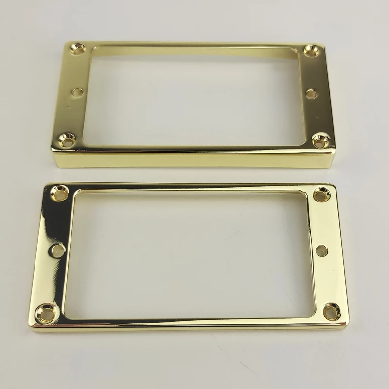 1 Set Gold Humbucker Pickup Frames neck and bridge Pickup Mounting Ring Curved Tapered For LP Electric Guitar