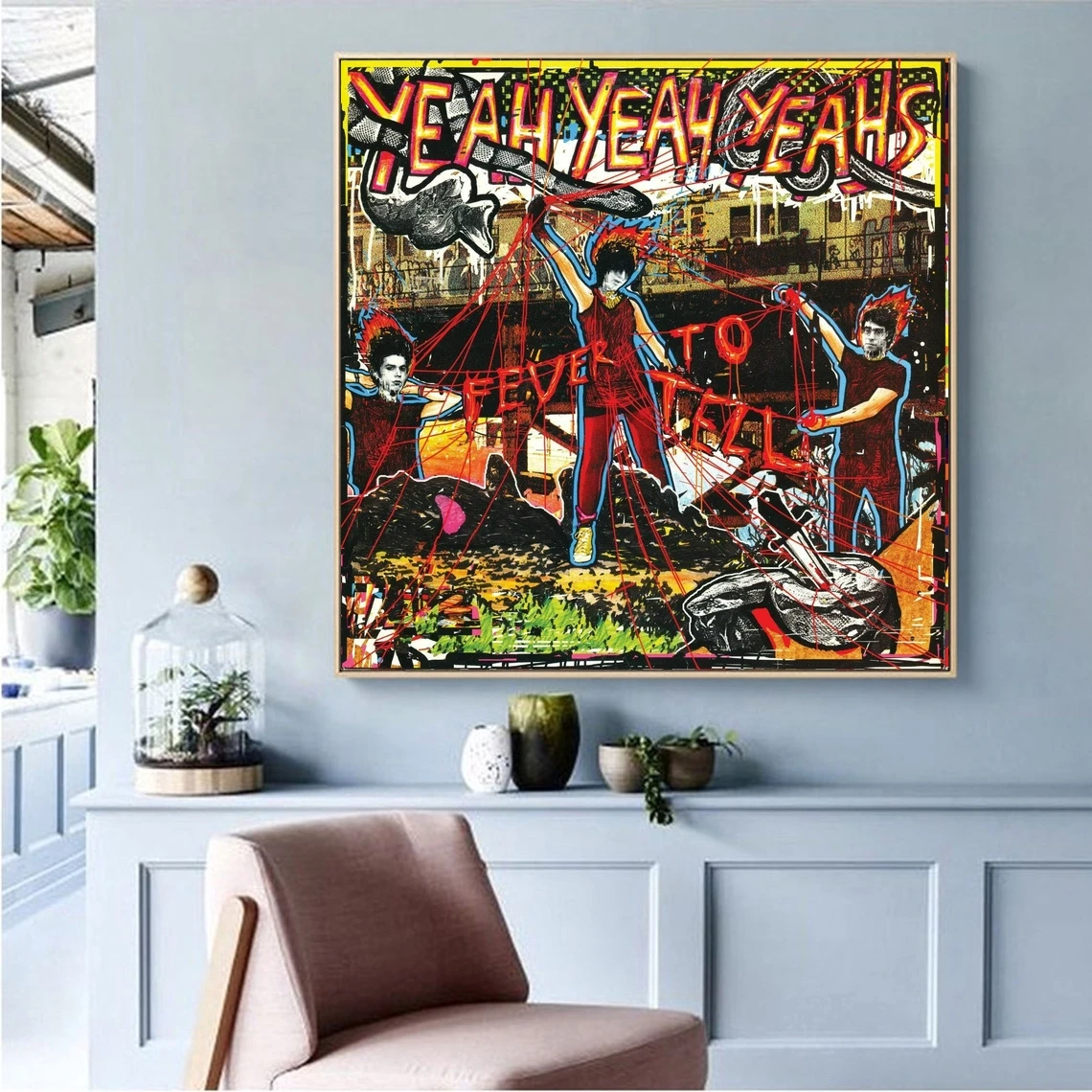 Yeah Yeah Yeahs Fever To Tell Music Album Poster Canvas Print Home Decoration Wall Painting ( No Frame )