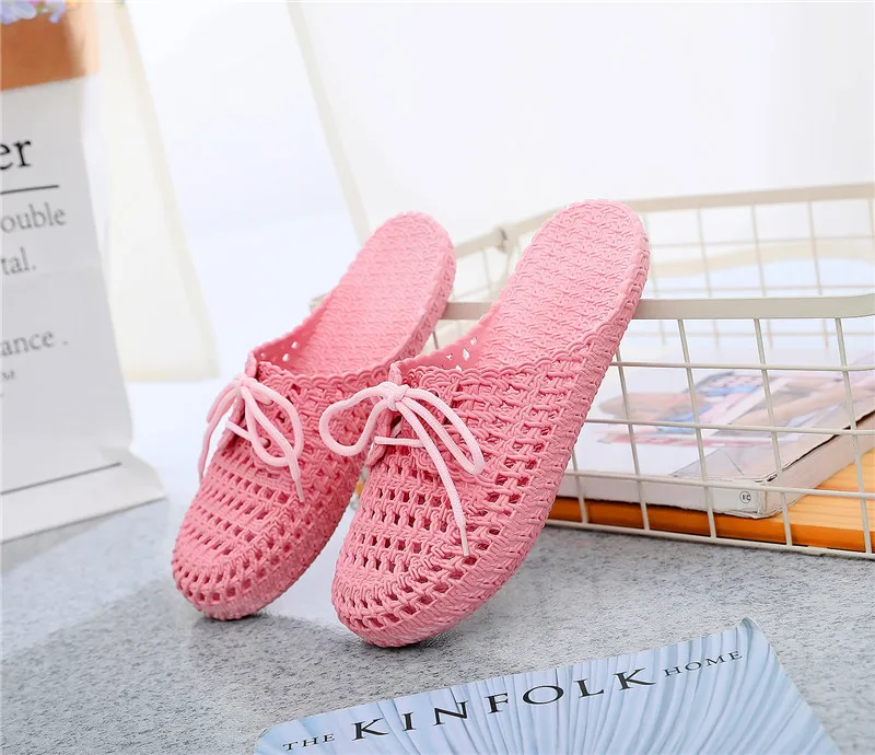 Lace Up Slippers Women Flat Sandals 2021 Summer Vacation Beach Shoes Daily Home Non Slip Soft Slippers Ladies Sandalias Mujer