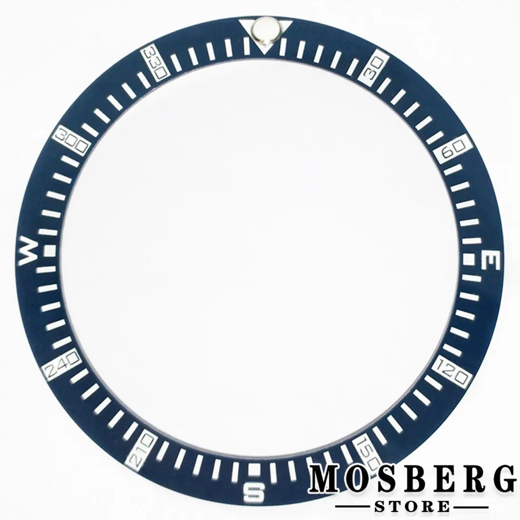 Navy Blue Diameter 38mm*30.6mm Ceramic Diver Watch Bezel Ring Watches Accessories Parts