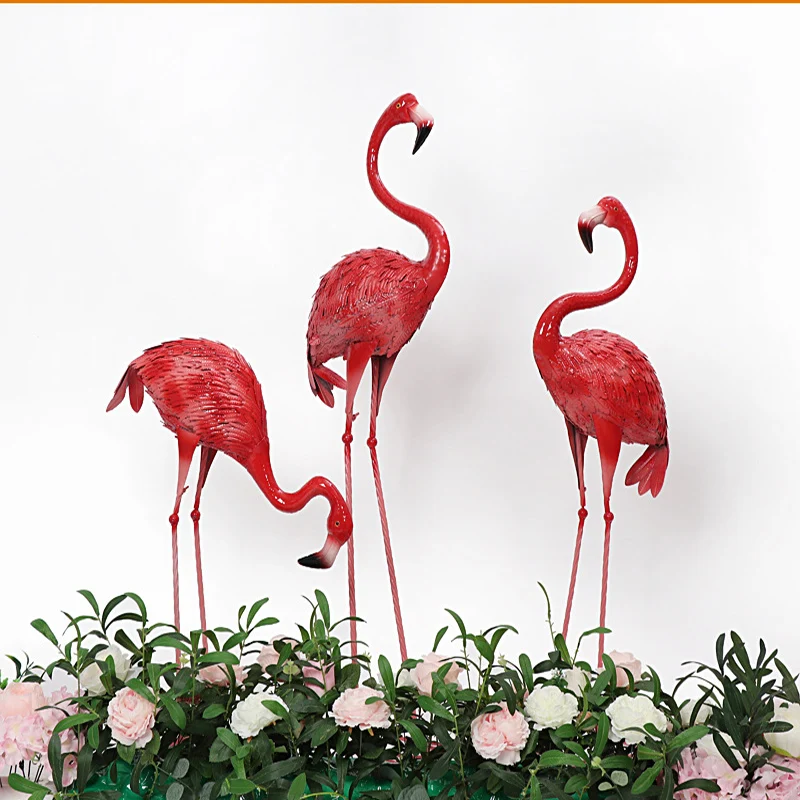 Iron Art Flamingo Party Decoration, Wedding Props, Simulation Animal Road Lead Decoration, Photography Mall, Chen Beauty Prop