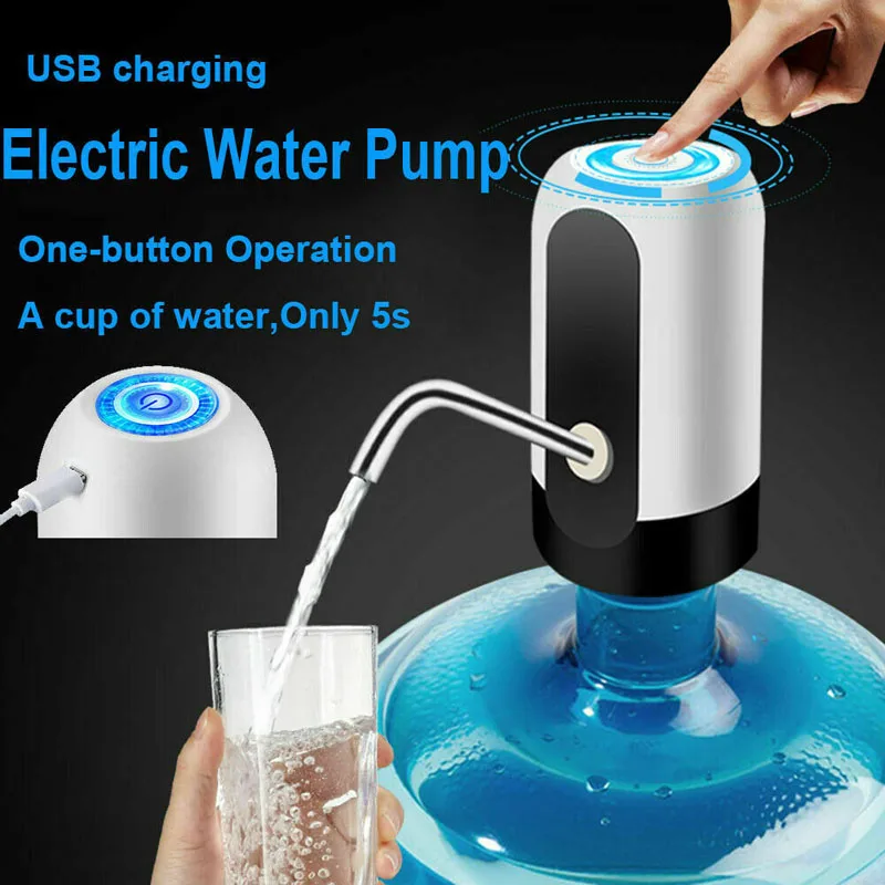 

Exclusive Water Bottle Pump USB Charging Automatic Electric Water Dispenser Smart Gallon Pump Switch Drinking Cooler Dispenser