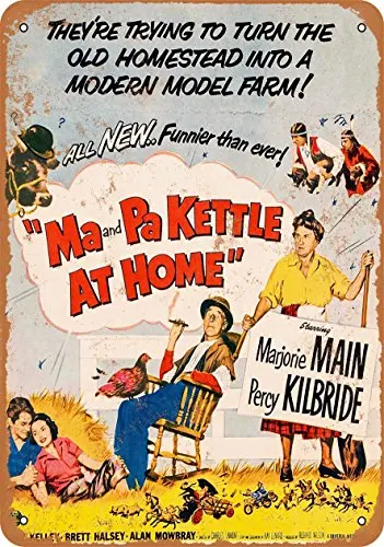 

Metal Sign - 1953 Ma and Pa Kettle at Home - Vintage Look Wall Decor for Cafe beer Bar Decoration Crafts