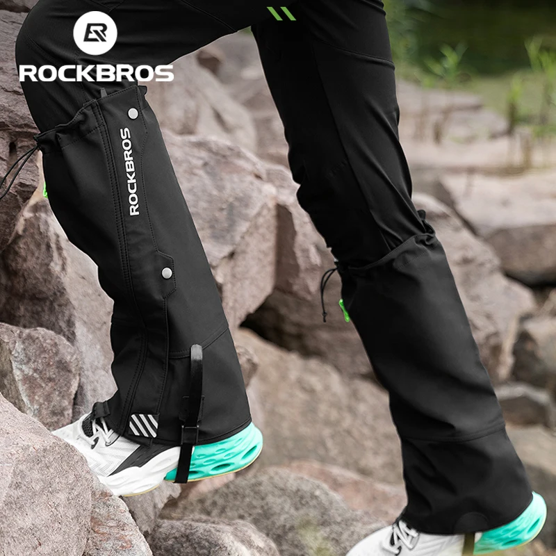 ROCKBROS Waterproof Outdoor Hiking Walking Climbing Hunting Snow Legging Gaiters Ski Gaiters Covers Leg Protection Guard