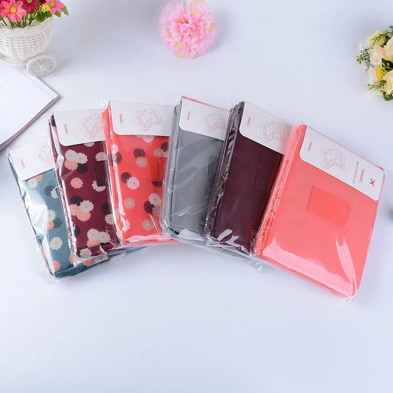 Saco do curso da tela Oxford para mulheres, saco cosmético impermeável, composição escovas organizador, saco portátil do curso