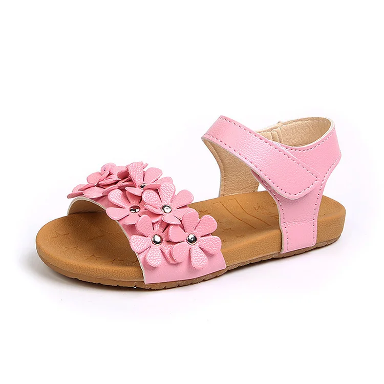 Toddler Baby Girls children summer sandals For Infant Kids flower Princess Shoes Beach sandals New 1 2 3 4 5 6 7 Years old shoe