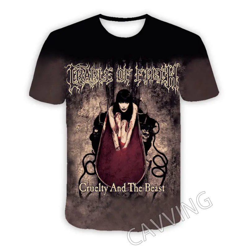 CAVVING 3D Printed  Cradle Of Filth  Casual T-shirts  Hip Hop Tee Shirts Harajuku Styles Tops Clothing for Men/women