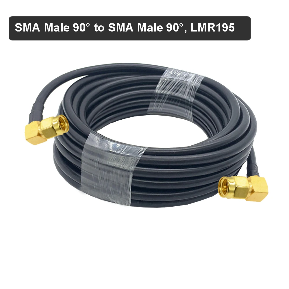 BEVOTOP LMR195 Cable SMA Male to SMA Male Plug LMR-195 50-3 50ohm RF Coaxial Cable Adapter WiFi Antenna Extension Cord Pigtail