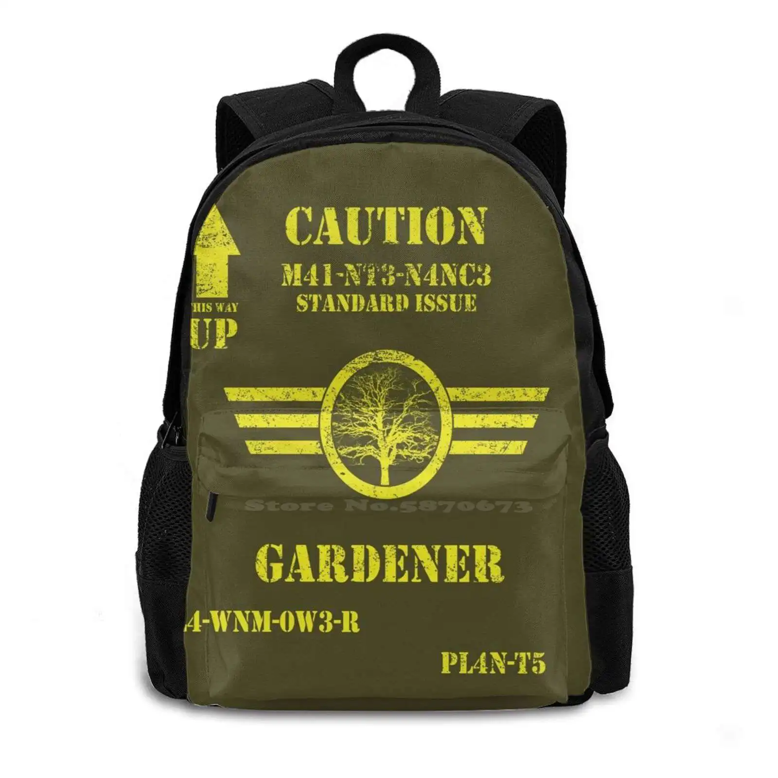 Standard Issue Gardener Hot Sale Schoolbag Backpack Fashion Bags Gardener Gardening Gardens Plants Pot Plant Weed Hedge Shrub