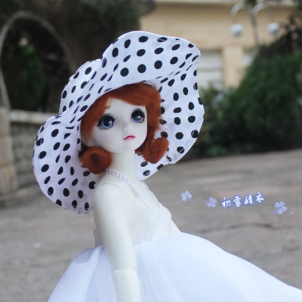 1/4 1/3 BJD Accessories doll sun hat for BJD/SD MSD SD13 blyth random color,not include doll,shoes,wig.clothes and other E2501