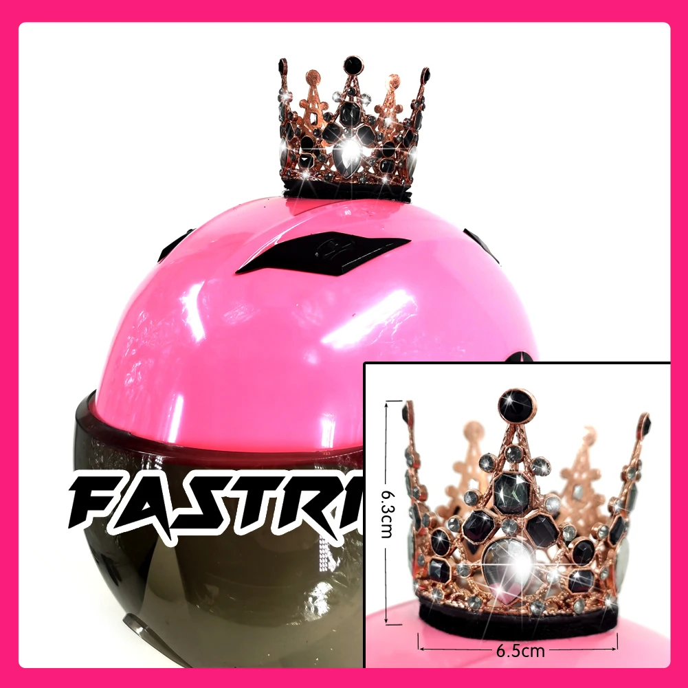 Motorcycle Helmet Crown Decor for Women