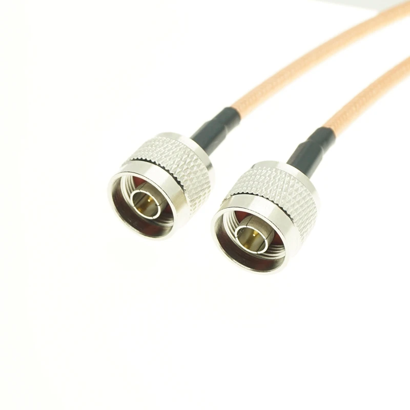 N-Type male plug to N male Jumper Pigtail RG142 RG-142 M17/60 Coaxial RF Cable