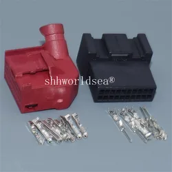 Shhworldsea 1Sets 20 Pin 8E0972420 1534095-1 1534102-1 Car Gateway CANBus Wire Plug Auto Cable Socket 8E0 972 420 For VW