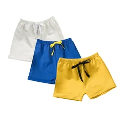 Pantalones cortos de algodón para bebé, bragas de moda para niño y niña, pantalones deportivos cortos de playa, ropa para bebé de 9M a 5T