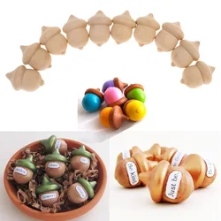 10pcs Natural Wood Acorns Unfinished Wood Craft DIY Wedding Decoration Children Kid Graffiti Drawing Toy