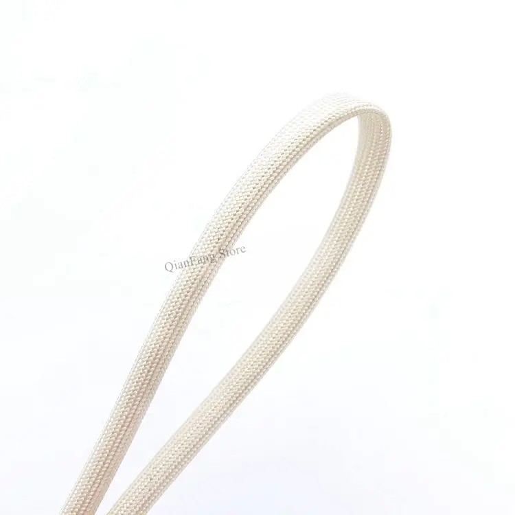 Fiberglass Tube 1mm ~ 25mm HTG Cable Sleeve Soft Chemical Glass Fiber Braided Insulated High Temperature Pipe Wire Wrap Protect