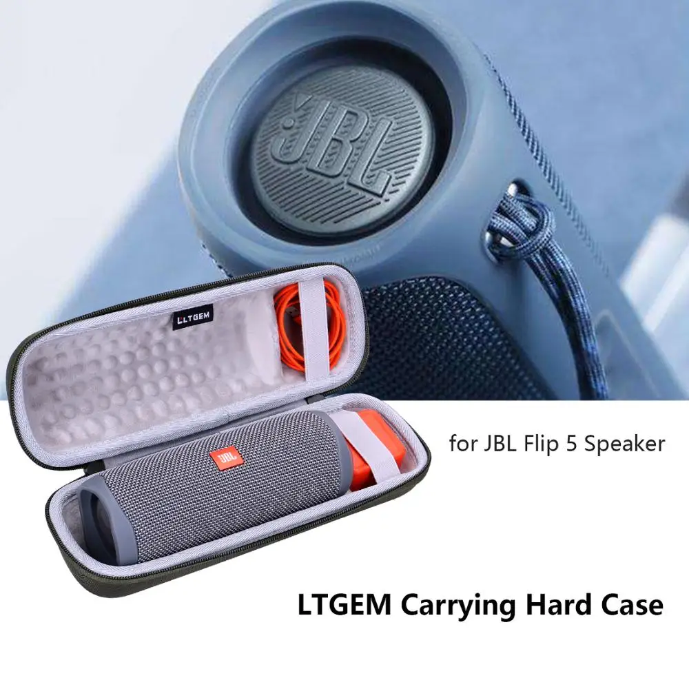 LTGEM Wasserdichte EVA Hard Case für JBL Flip 5 Lautsprecher