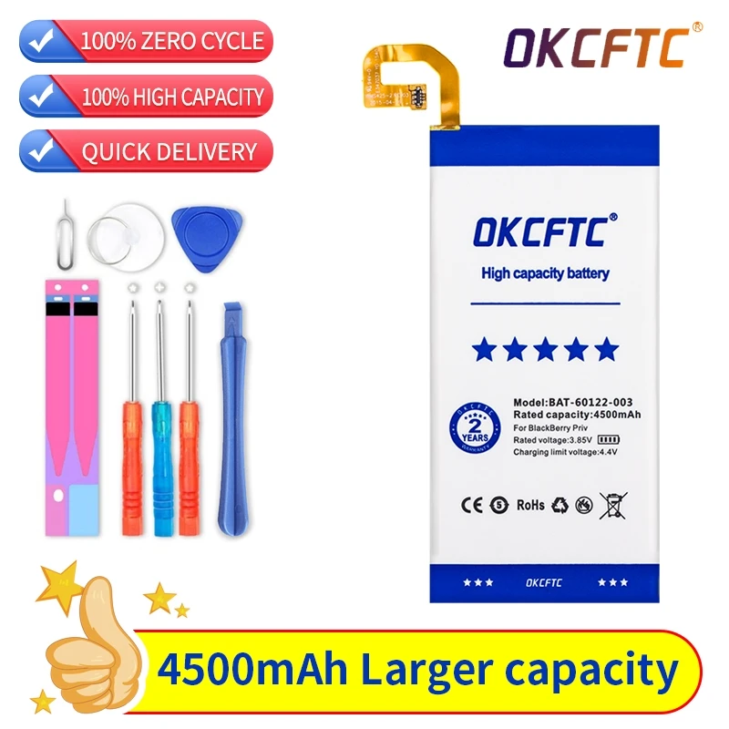 OKCFTC BAT-60122-003 4500mAh Battery for BlackBerry Priv within tracking number