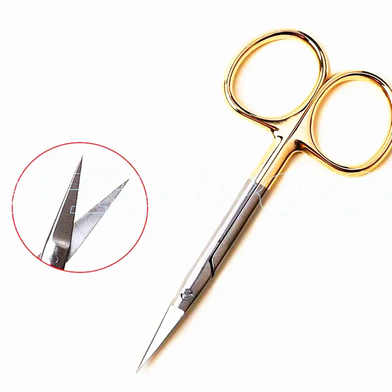 9.5CM Ordinary Cheap Medical Surgical Eye Scissors Beauty Scissors Cut Tissue Scissors