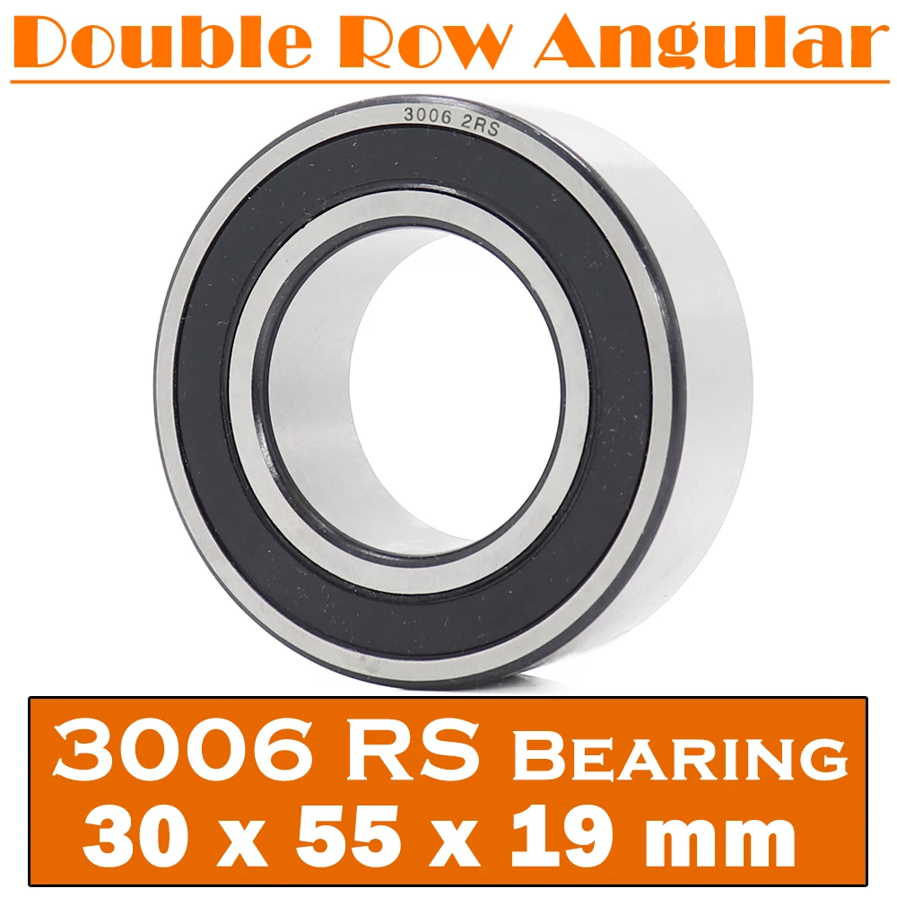 3006-2rs rolamento 30*55*19mm (1 pc) 3006 2rs fileira dupla selada 3006 rs rolamentos de esferas de contato angular