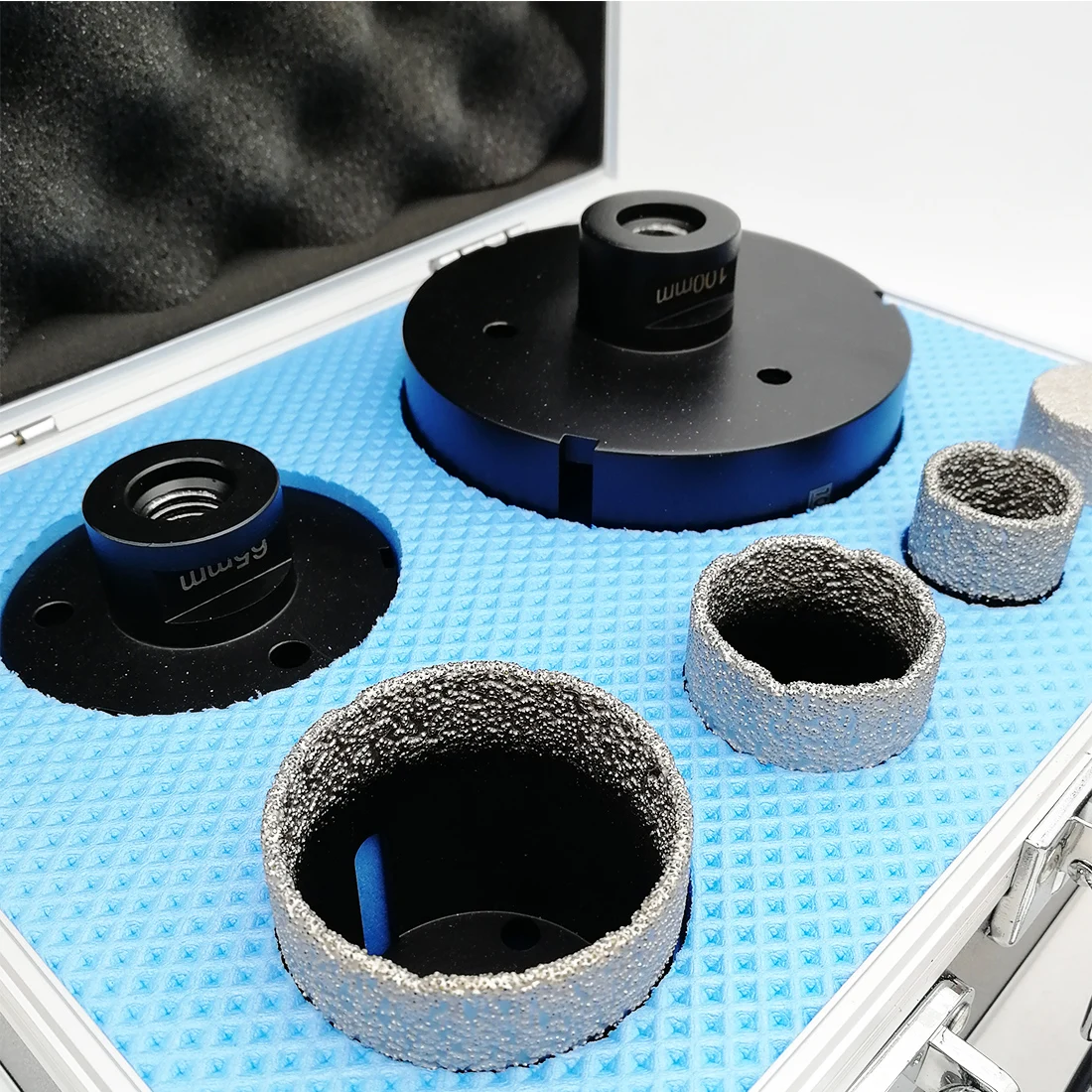 DT-DIATOOL 6 Pcs/Kit M14 Vacuümgesoldeerde Diamant Boor Core Bits Set Gemengde Size Gat Saw & 1 Pc vinger Bit Voor Tegel Graniet Marmer