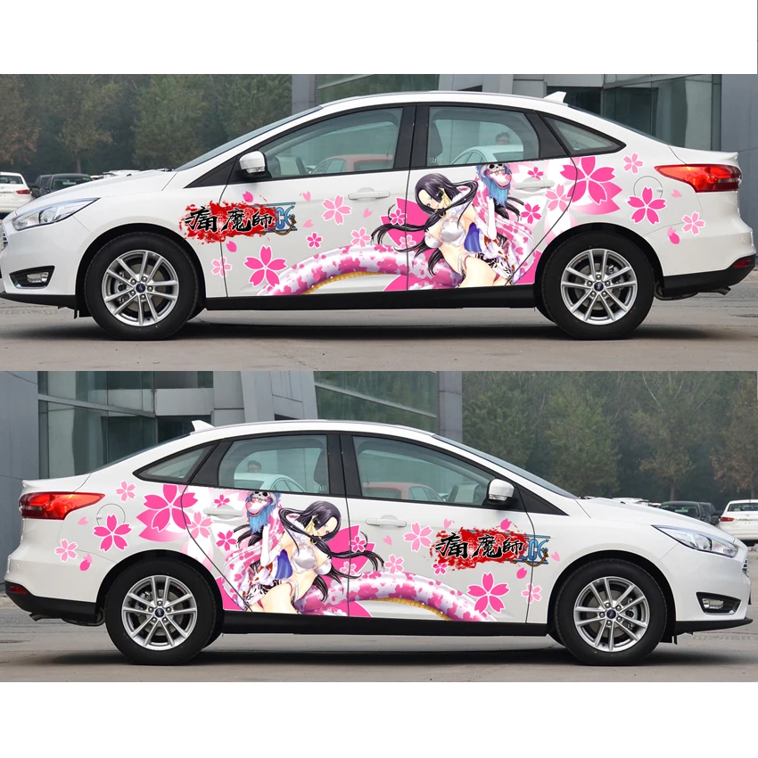 Japanese Itasha Car Decals Boa Hancock Stickers Anime Camouflage Sticker Auto Door Drift Racing Decal