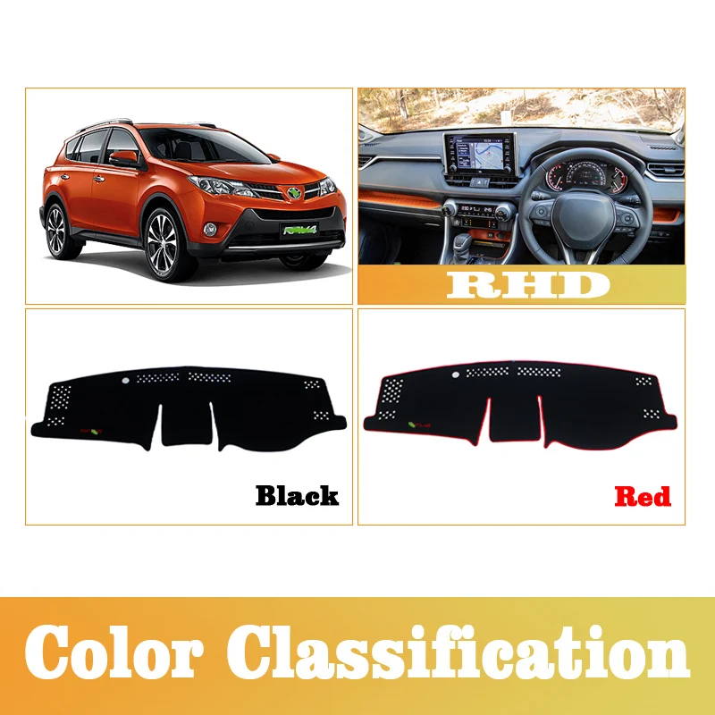 Car Dashboard Mat Sun Shade Instrument Desk Cover Accessories For Toyota RAV4 XA50 2019 2020 2021 2022 2023 2024 RAV 4 Hybrid