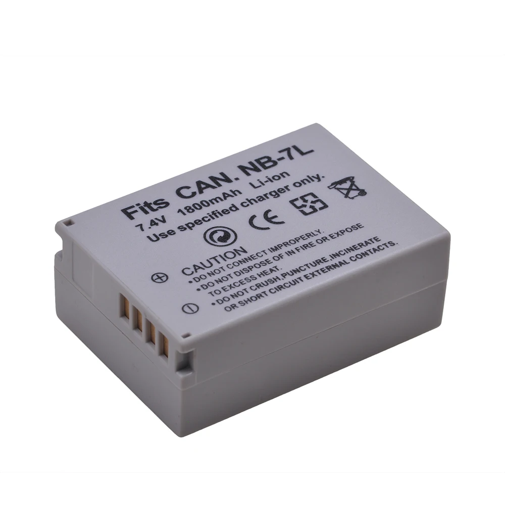 1800mAh NB-7L NB 7L NB7L Batterie + LED touristes USB Chargeur avec port type-c pour IL PowerShot G10 G11 G12 SX30 SX30IS