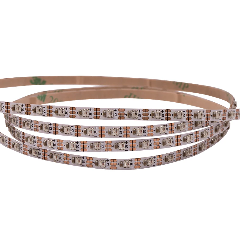 WS2812 flexibleLED Strip Board Chip 5V z 2020 LED RGB IC wbudowany 60/90/120 led/pixels/m dla Whoop FPV Racing 4mm szerokość