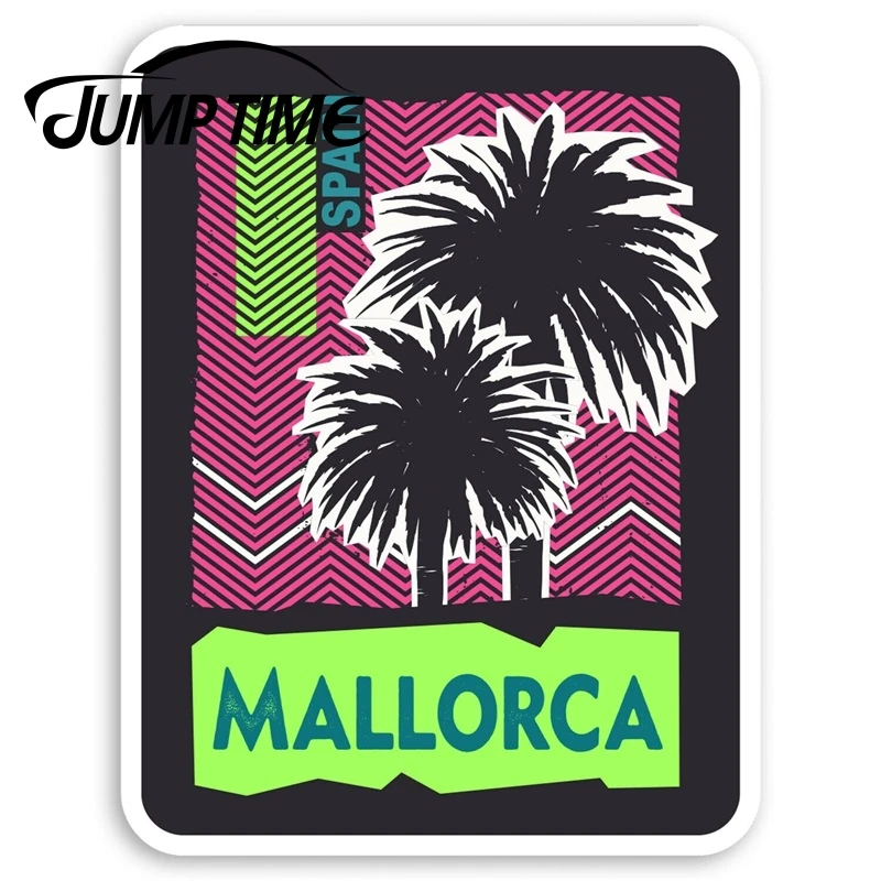 Jump Time Mallorca Spain Vinyl Stickers - Travel Holiday Sticker LuggageWaterproof Car Decal Trunk Car Accessories