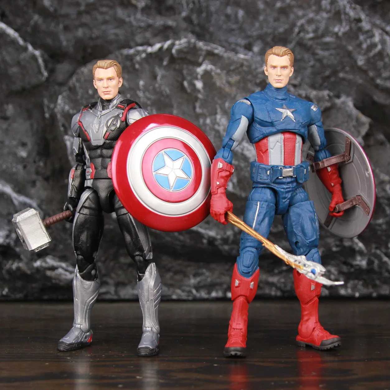 

Endgame Quantum Suit Captain America 6" Action Figure With Unmasked Head Steve Rogers Toys Doll Model