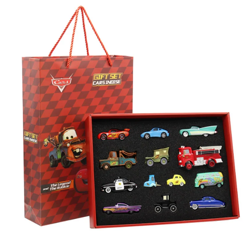 Disney-Ensemble de jouets de voiture Pixar Cars 2 et 3 Rains McQueen Mater, véhicule moulé sous pression, jouets en alliage métallique, cadeau de