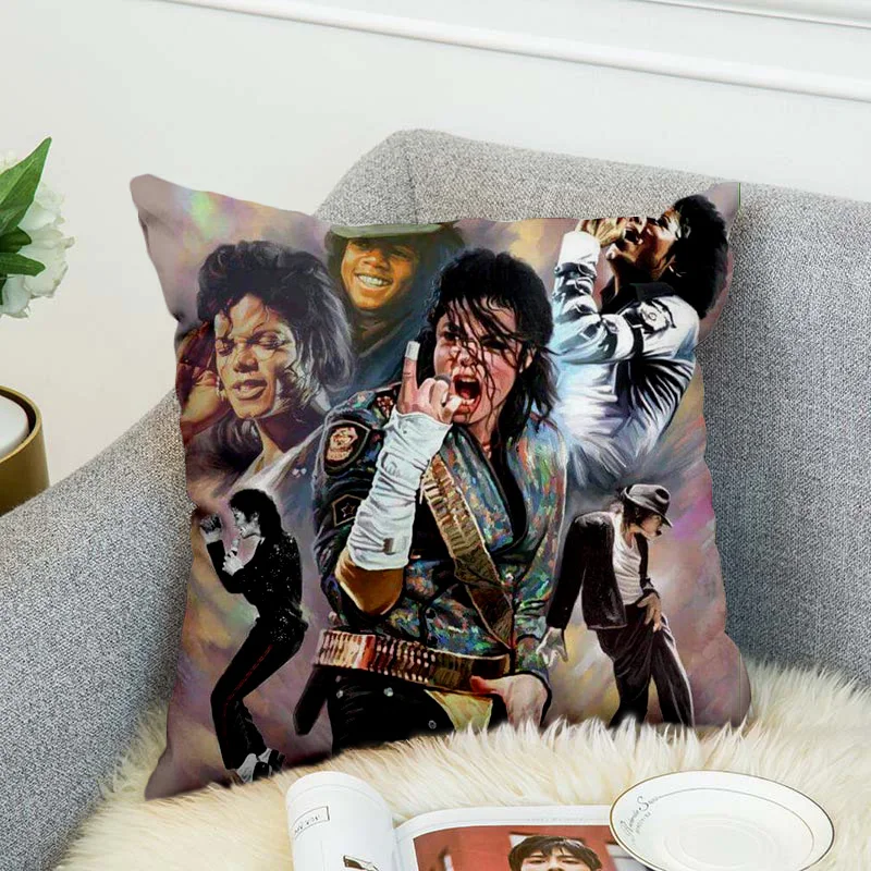 Michael Jackson Pillow Case Polyester Decorative Pillowcases Throw Pillow Cover style-2