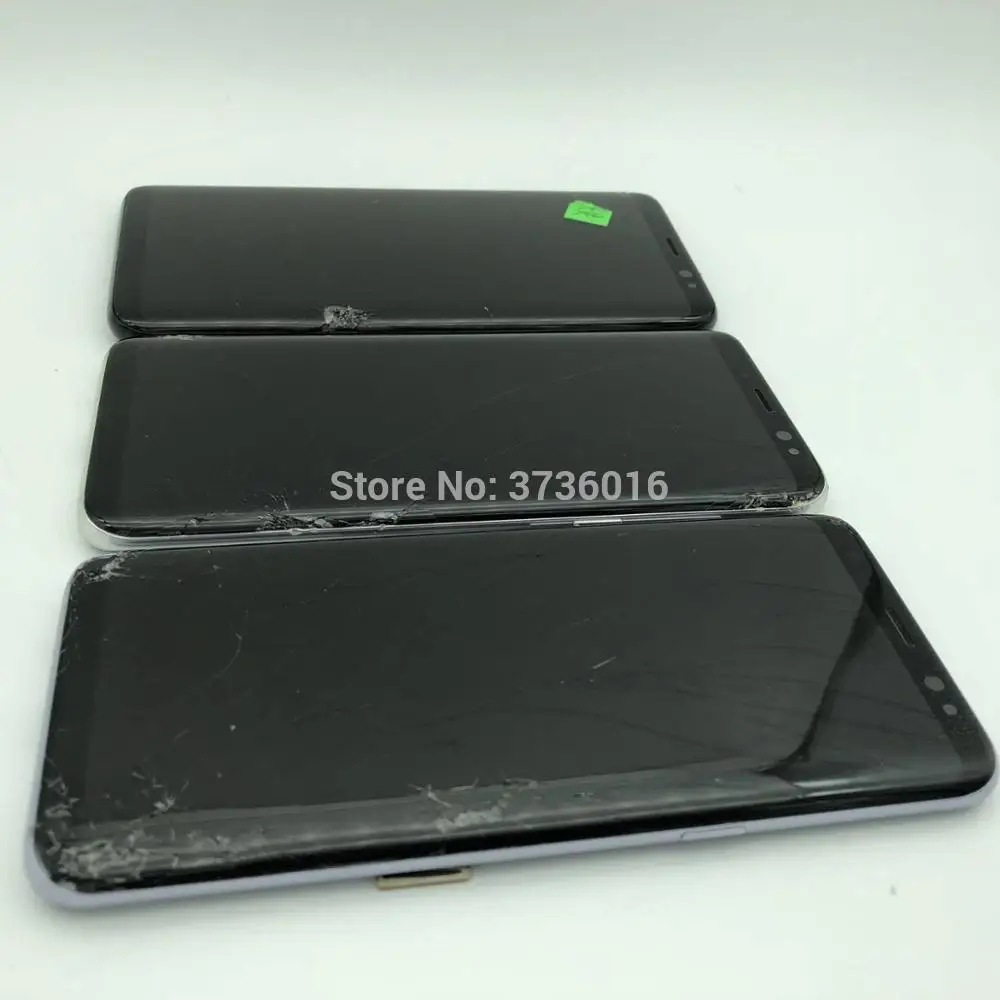 Broken LCD Display For Phone Galaxy S8 to S10 plus mobile phone practice how to do repair Lcds and separate middle frame