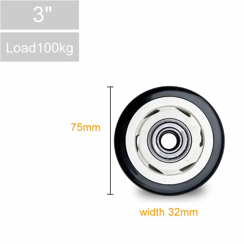 PU Replacement caster wheels,with double bearings,3inch 4inch 5inch ,high load capacity,wear resistance, furniture wheels