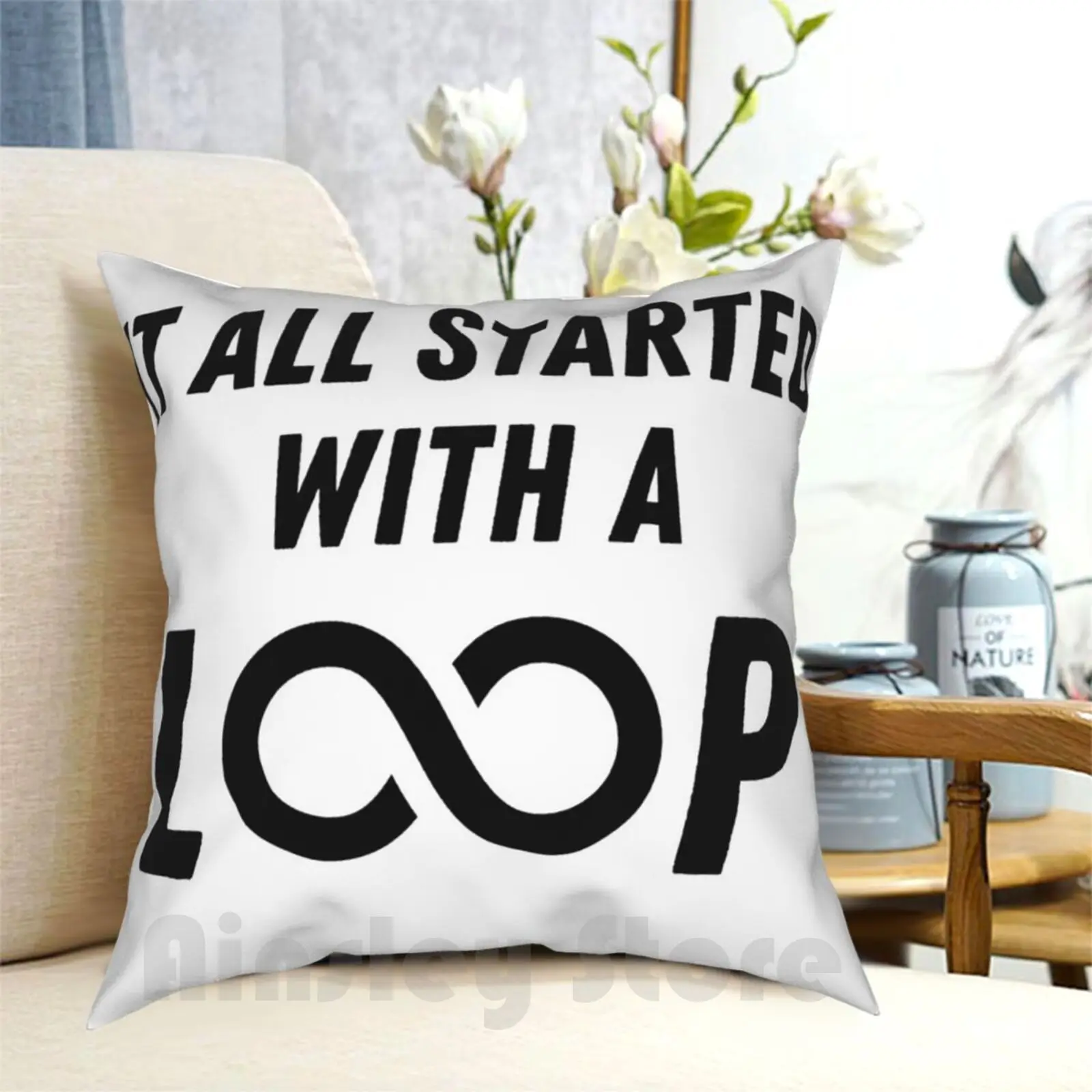 It With A Loop Pillow Case Printed Home Soft DIY Pillow cover Music Producer Loop Studio Musician Music Production