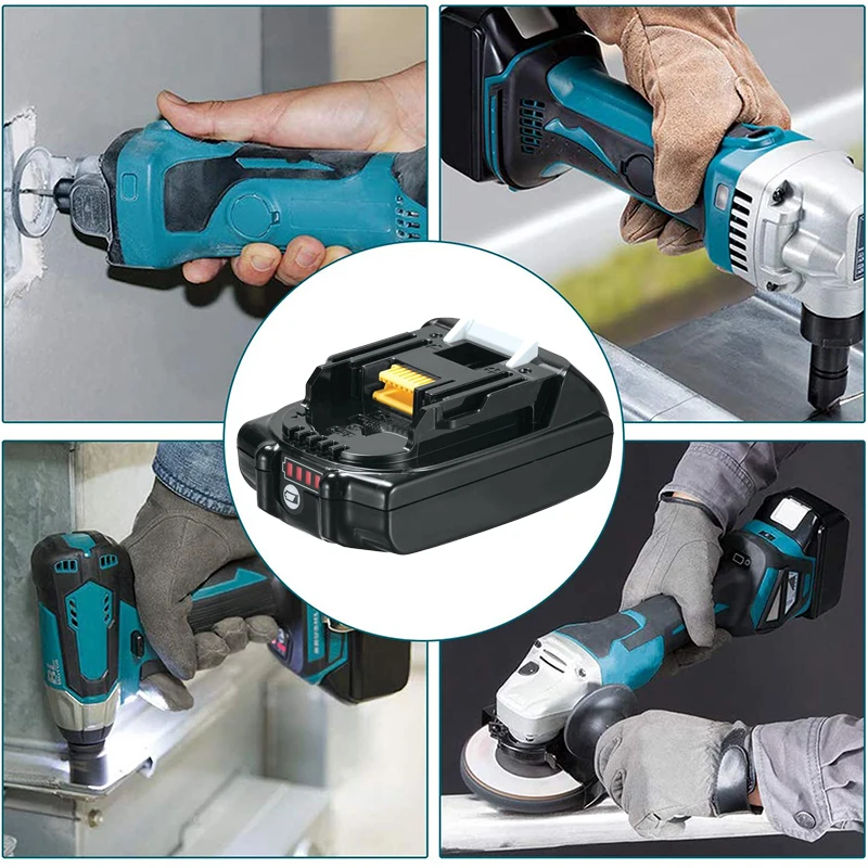BL1830B 3000MAh Li-Ion 18V เปลี่ยน Makita BL1820B BL1815 BL1850 BL1840 BL1860B LXT แบตเตอรี่ที่ใช้ร่วมกัน