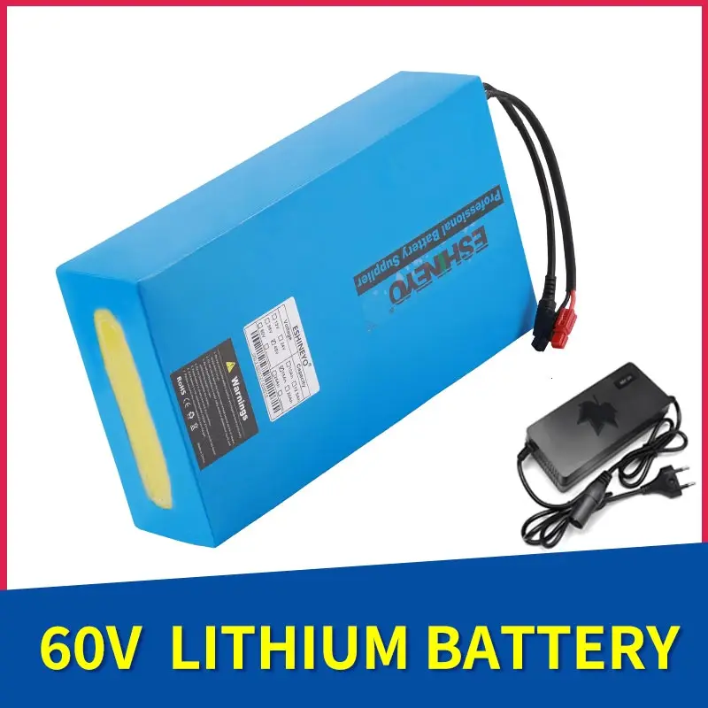 

Original 60V Ebike Battery PACK 10Ah 15Ah 20Ah 18650 Lithium ion Batteries Akku For Electric Bicycle Scooter Motorcycle Citycoco