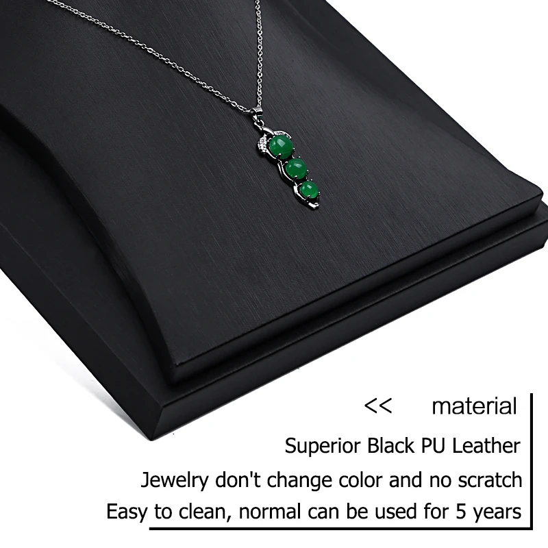 Jewelry Retail Store Black PU Ring Earring Stand Holder Bust Bangle Organzier Set Jewelry Pendant Necklace Chain Chokers Display
