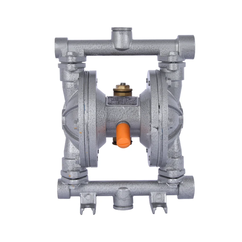 Imagem -03 - Venda Quente Polegada 0-1m3 h Bomba de Diafragma Pneumática de Alumínio com Diafragma Nbr 1pc Qby15