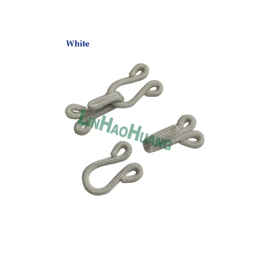 100sets/lot  Fabric Covered Brass Hook/Eye Closure Bra Back Repair Fasteners Sew On Fur Coat Suit Trousers