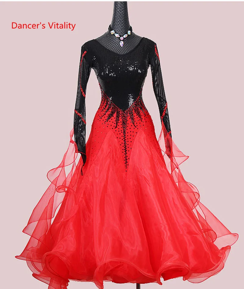 

Waltz Dance Skirt Dress Social Dance Clothing Dress Modern Dresses Ballroom Performance Dress Competition Clothes Dance Wear