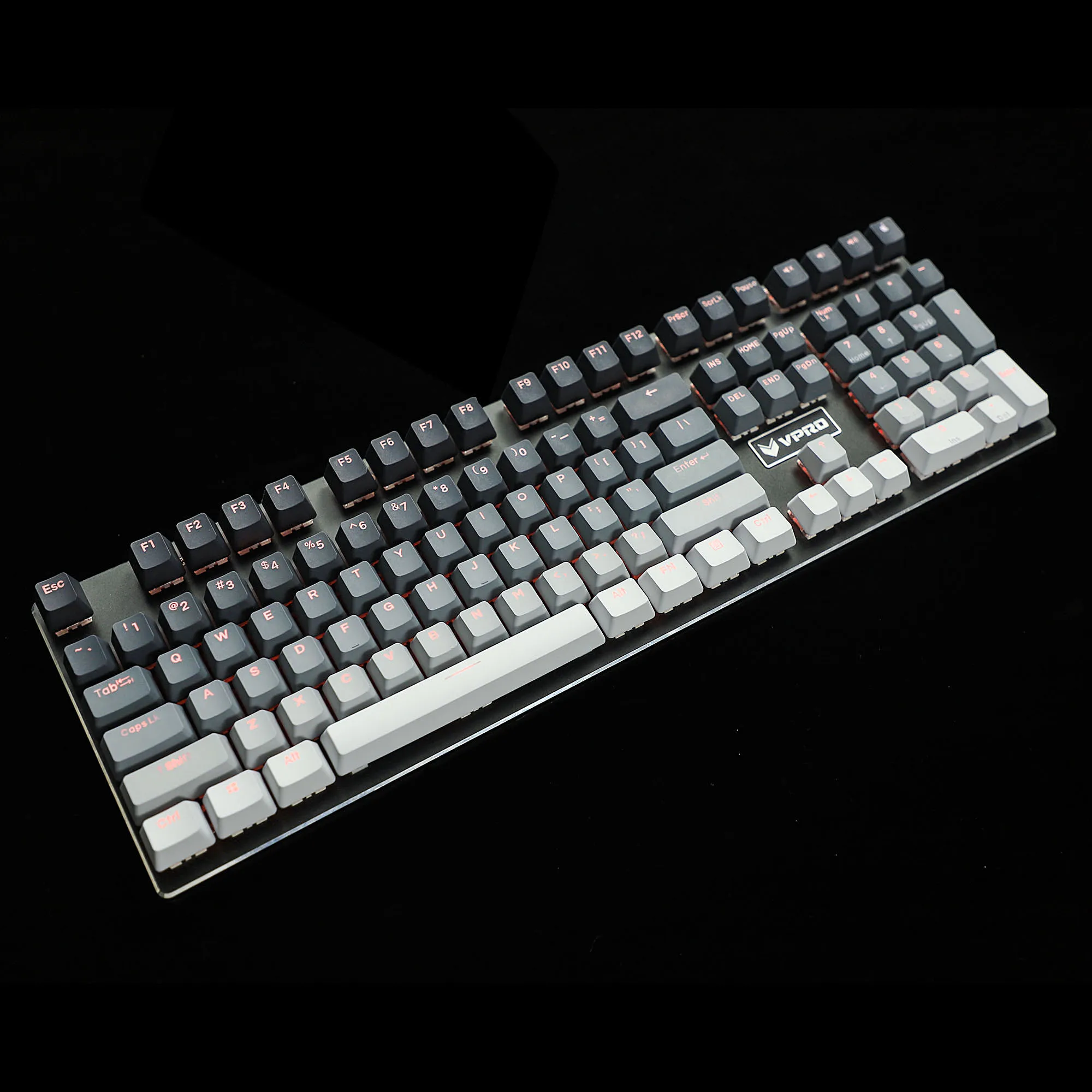 OEM 108 122 Polar Day Keycap | Dyed Double Shot Shine Through Keyset | ANSI 61 68 84 96 104 |  For Mechanical Keyboard