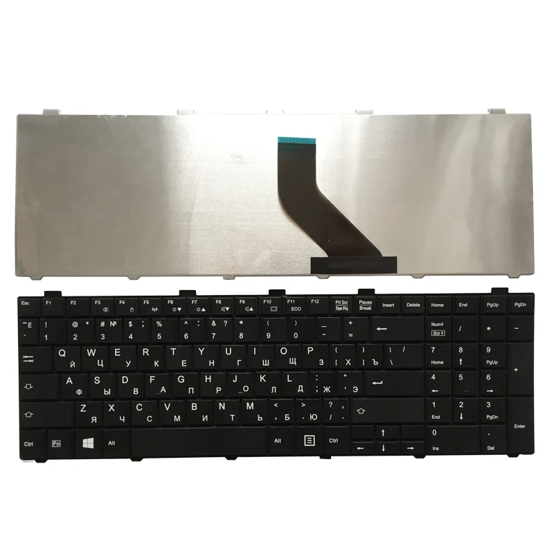 Teclado ruso para Fujitsu AH530, AH531, NH751, A530, A531, CP478133-02, CP515525-01, AH512, V126946CK1, AEFH2000010, AEFH2000110