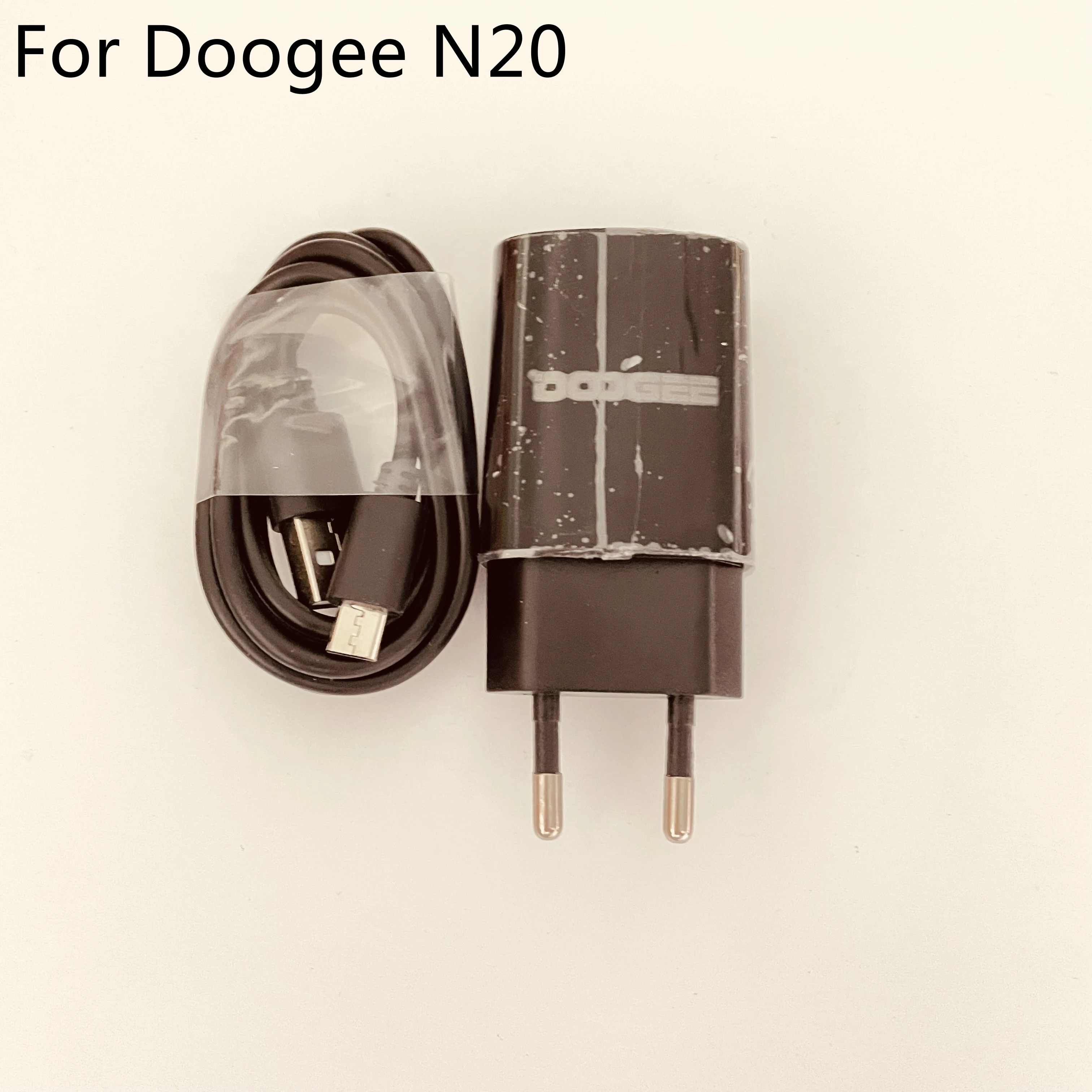 

New Original Travel Charger + USB Cable USB Line For Doogee N20 MT6763 Octa Core 6.3inch 1080x2280 Free Shipping