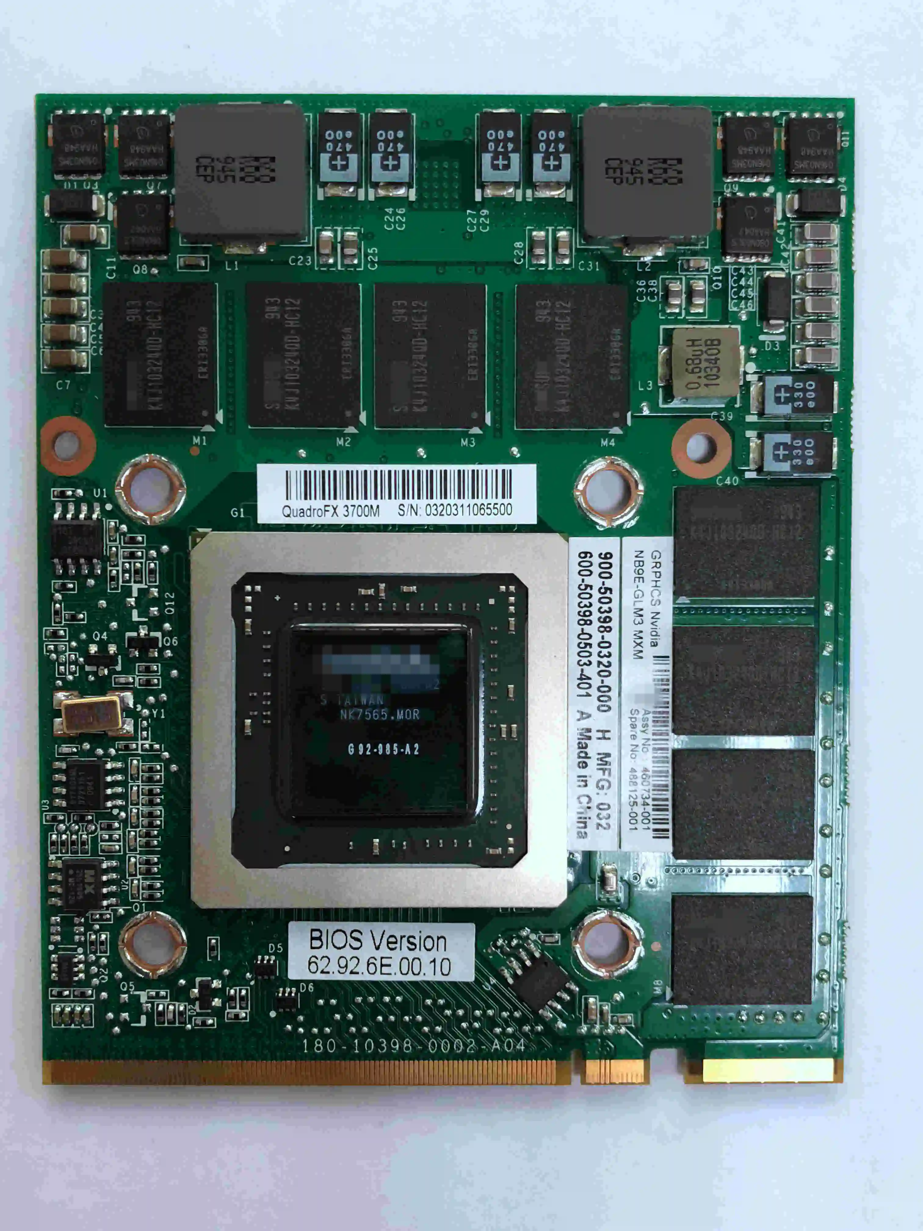 

NEW For HP Compaq 8730W 8730p FX 3700M G92-985-A2 1GB NB9E-GLM3 MXM Video GPU Card 488125-001 460734-001 Tested ok