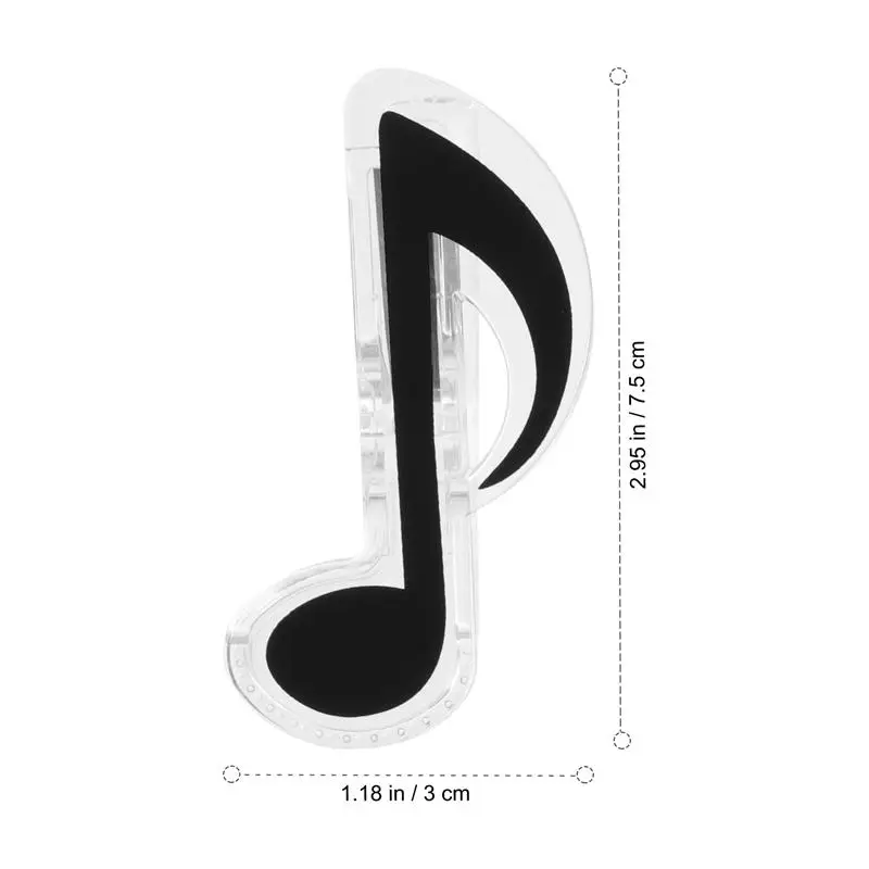 6Pcs Score Clips Muziek Opmerking Clips Muziek Boek Clips Creative Vel Clips